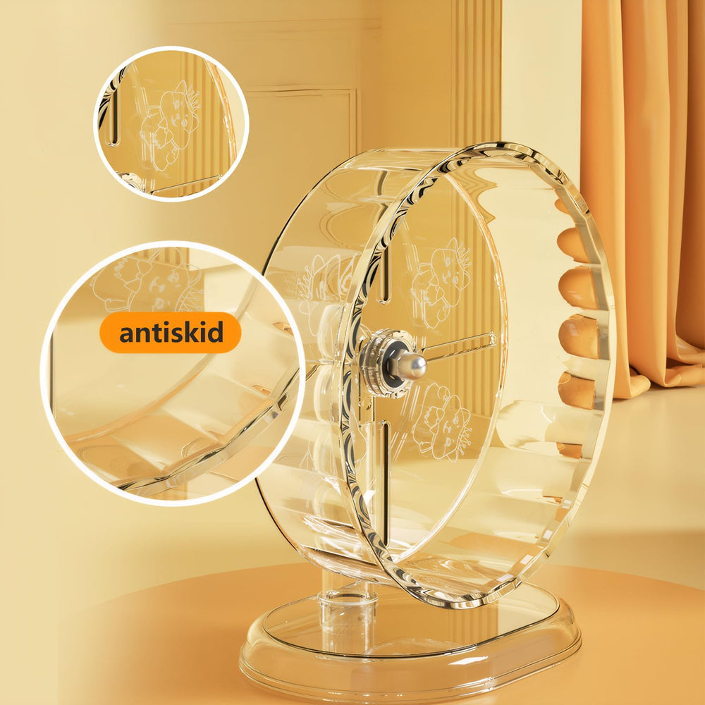 Rueda Fanlahmtasy diseño ergonómico para hámster sirio, movimiento cómodo.