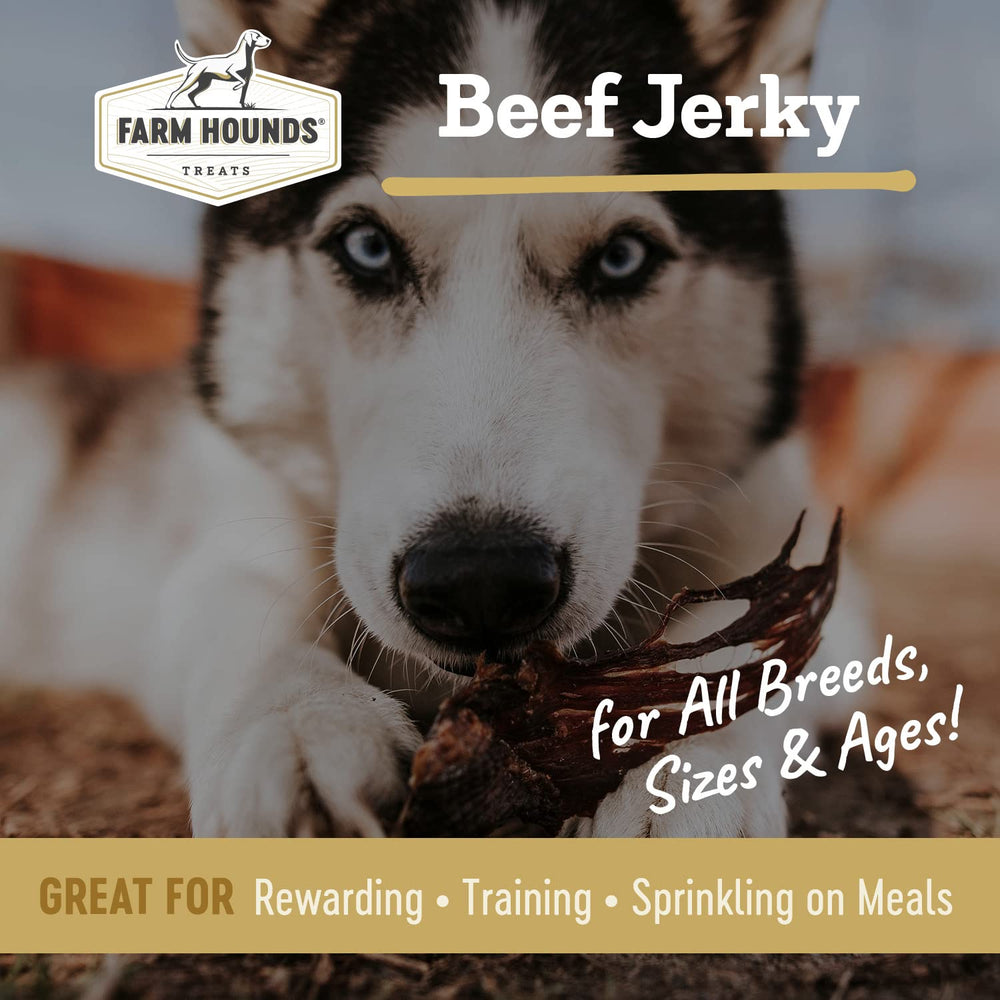 Farm Hounds: bolsa de jerky de res, práctico para entrenamientos y premios.