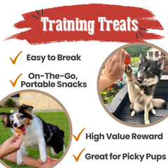 Farm To Pet bocaditos de entrenamiento de pescado, opción ligera para perros.