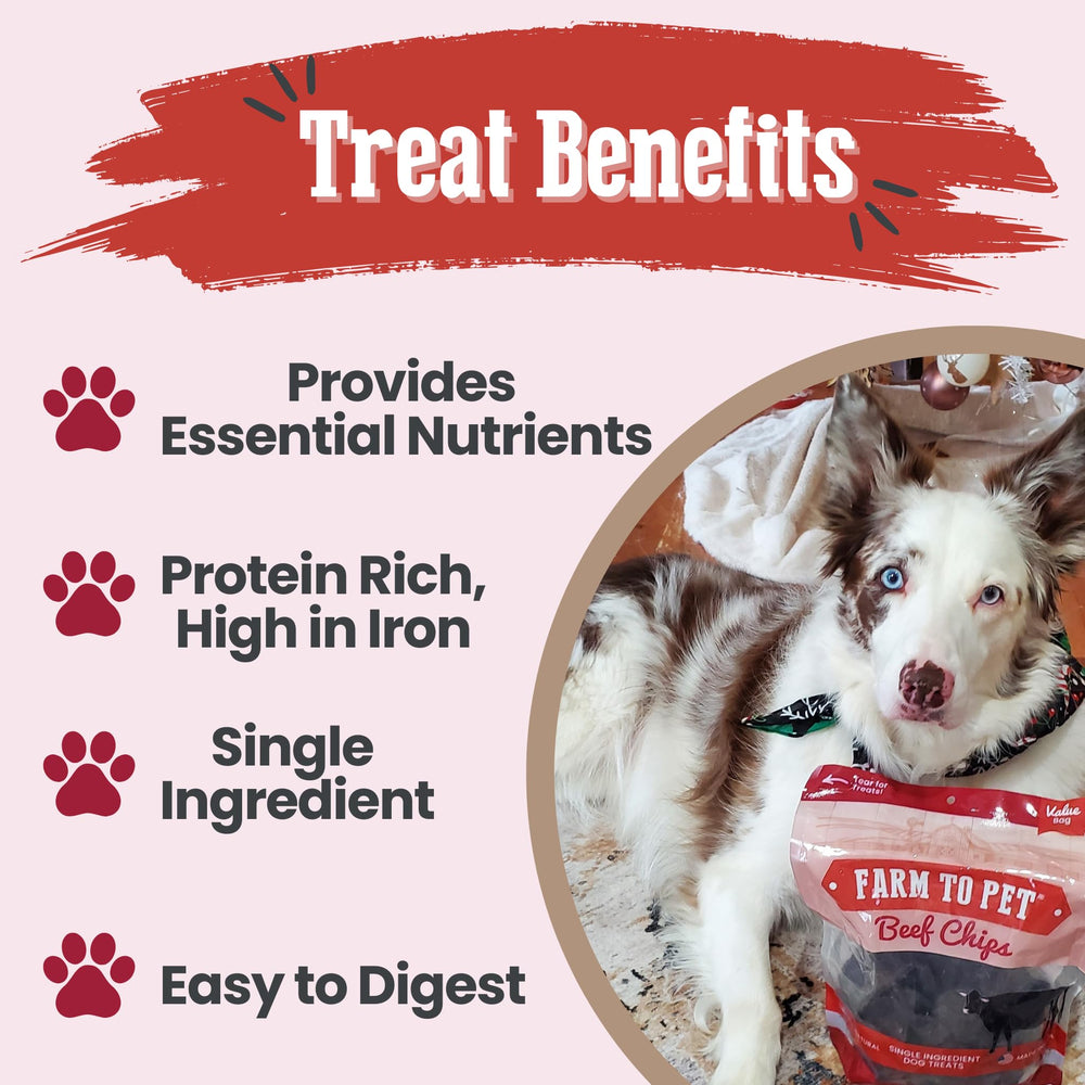 Farm To Pet chips para todas las razas y tamaños, sabor crujiente y versátil