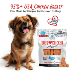 Farmland Traditions jerky pollo usa trozos tiernos para premiar y motivar.