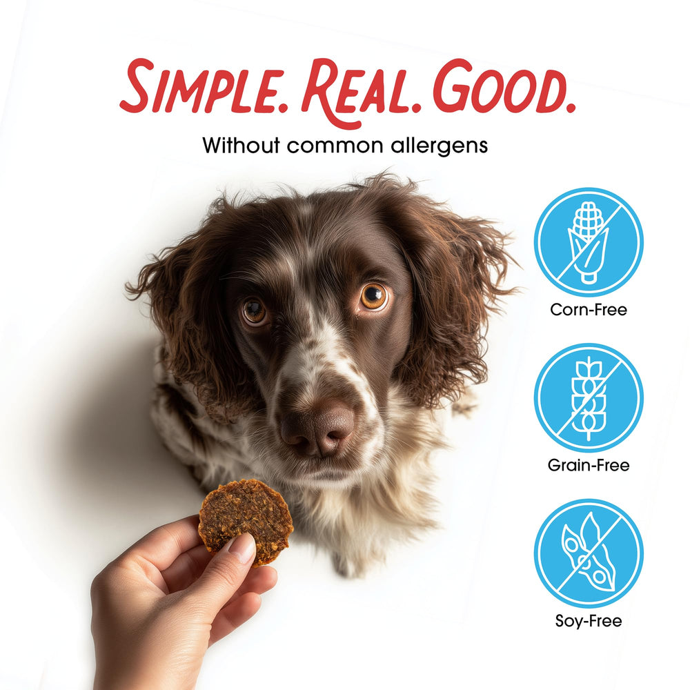 Farmland Traditions sin-cereales: opción sin alérgenos para perros sensibles.