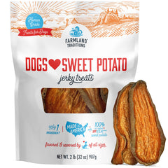 Farmland Traditions: tiras de batata dulce para perros, ideales para entrenamiento