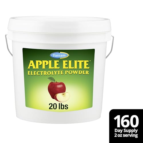 Farnam Apple Elite, cuidado de caballos mayores, ayuda a mantener energía y digestión.