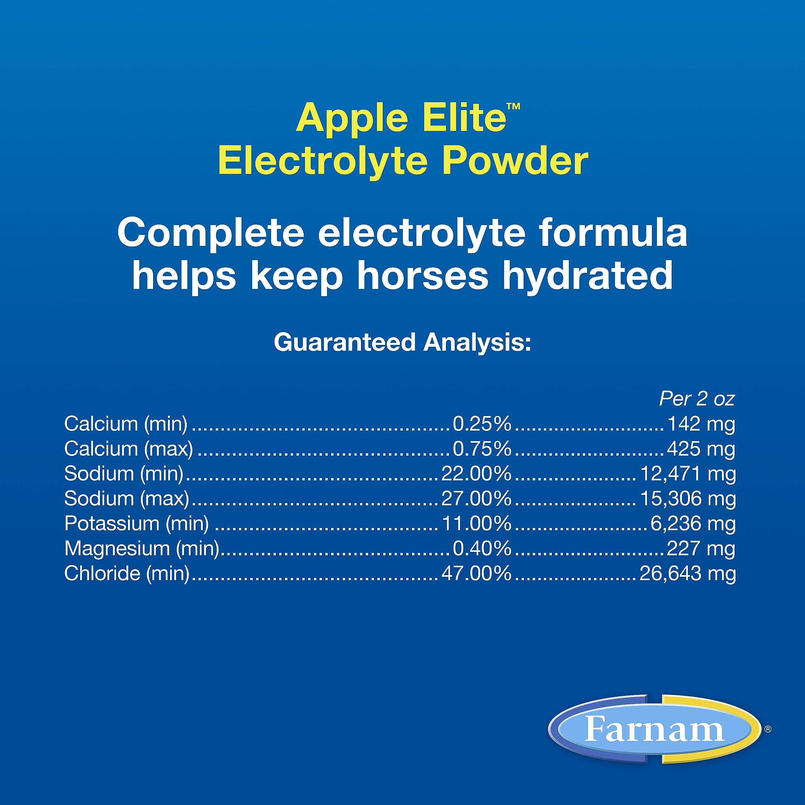 Farnam Apple Elite, hidratación regular, apoya el equilibrio hídrico durante entrenamientos.