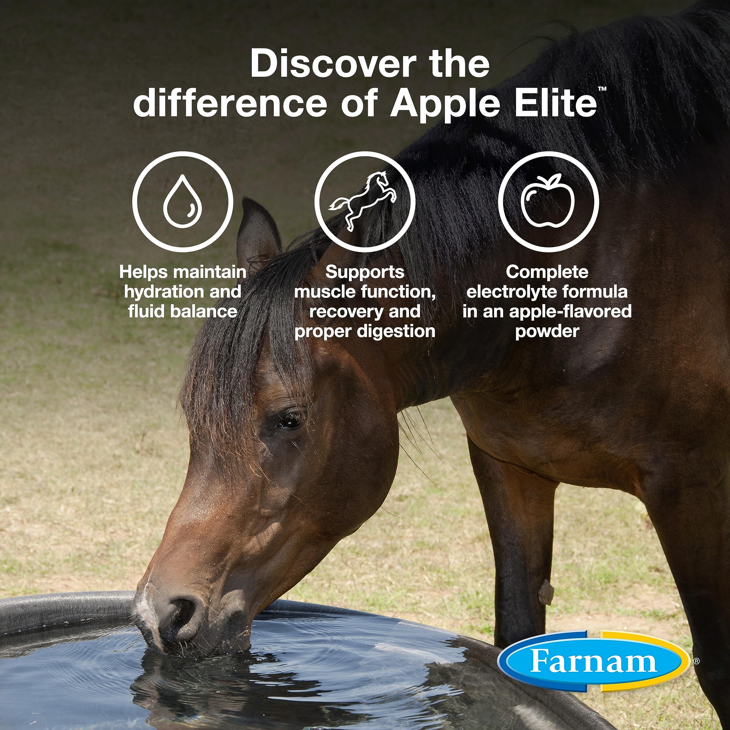 Farnam Apple Elite, polvo para mezclar con el alimento, dosis fácil.