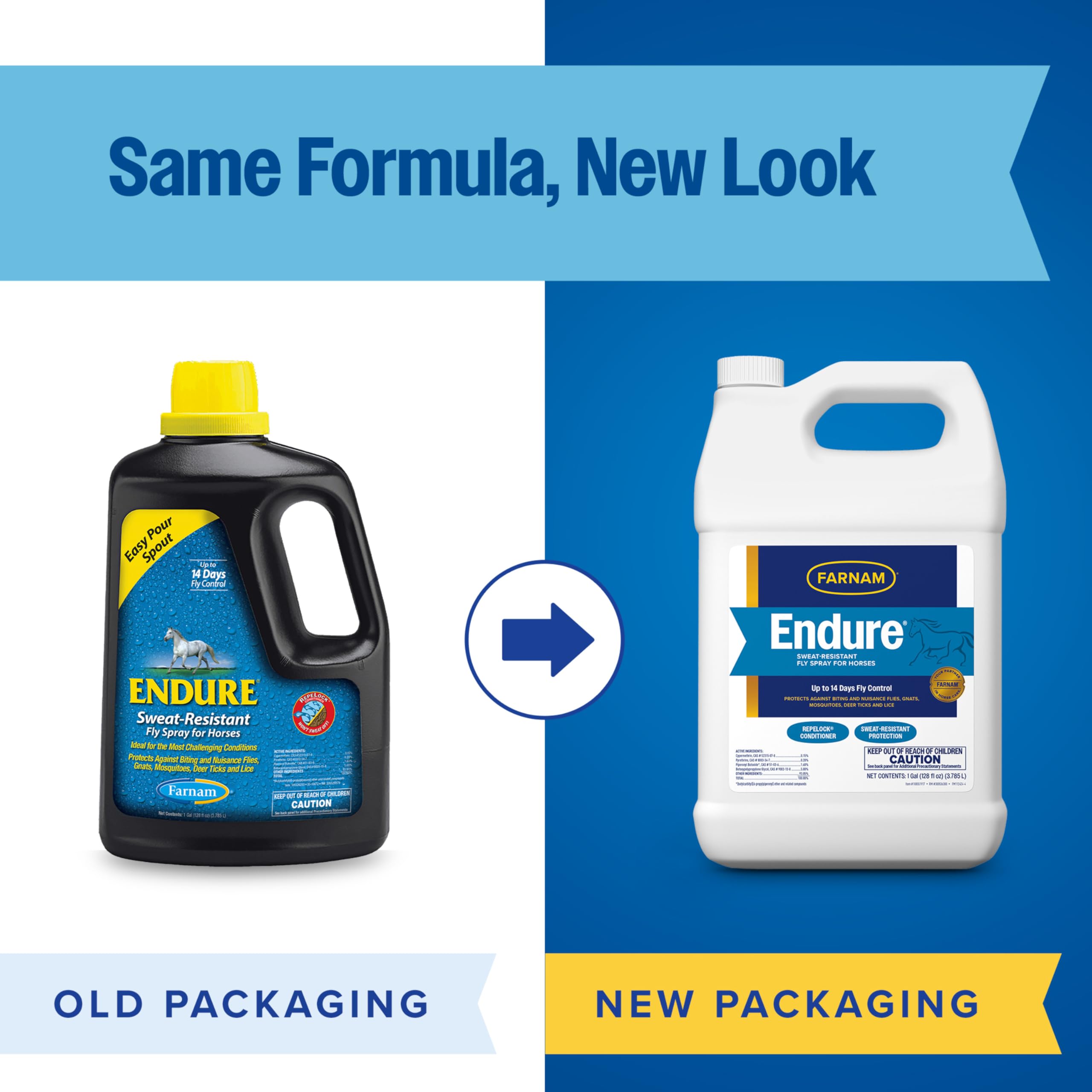 Farnam Endure spray para cara y orejas con aplicación suave y segura.