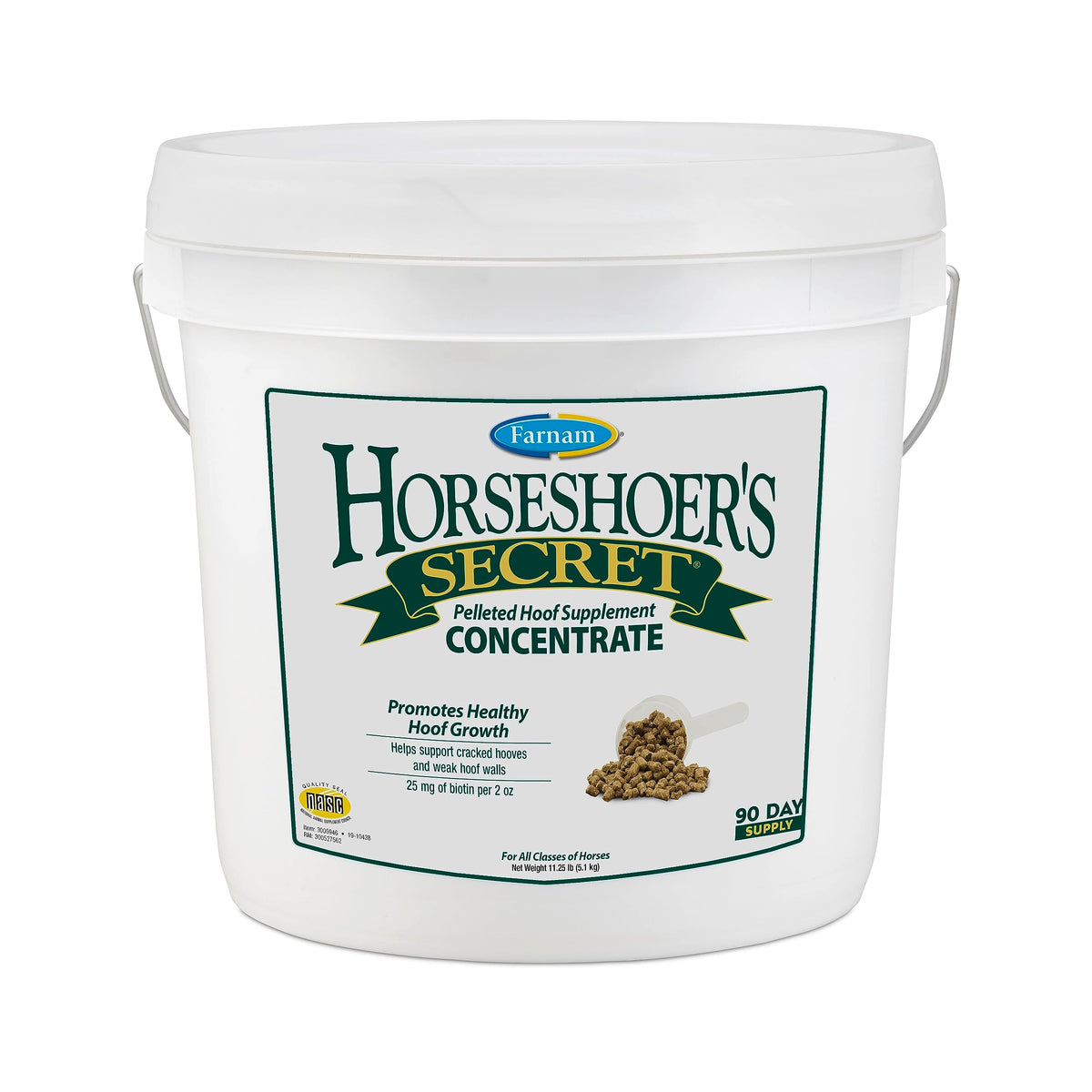 Frasco de Farnam Horseshoer’s Secret para dosis diaria, promueve cascos fuertes