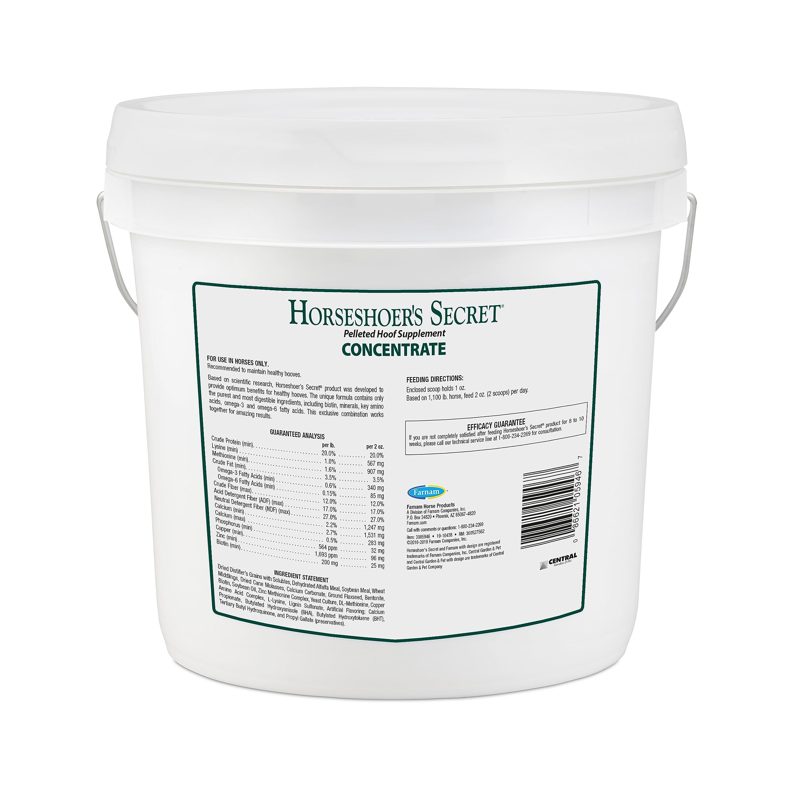 Etiqueta y envase de Horseshoer’s Secret Farnam