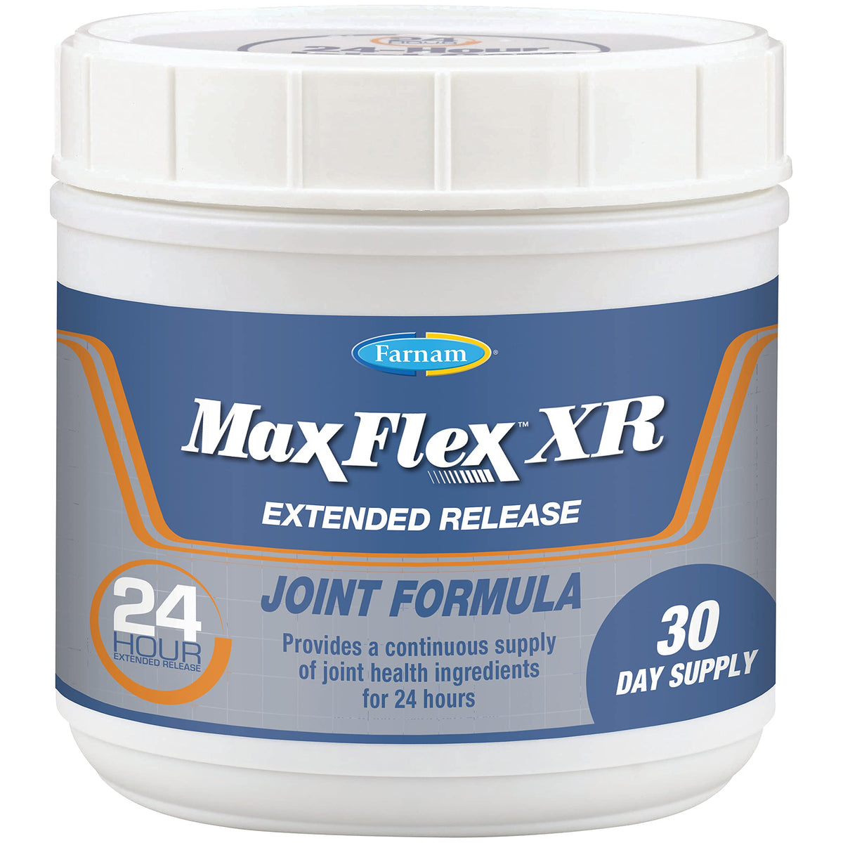 Farnam MaxFlex XR bote: suplemento articular para caballos con liberación continua.