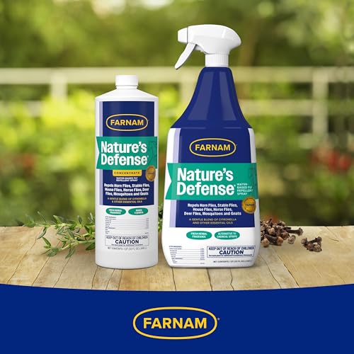 Aroma fresco al aplicar Farnam Nature’s Defense.