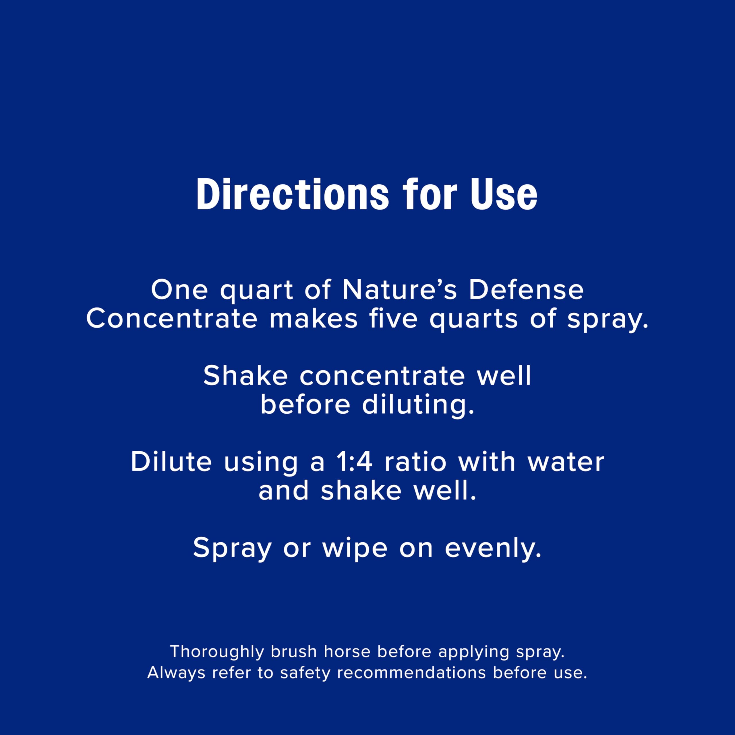 Envase ergonómico de Farnam Nature’s Defense para uso cómodo.