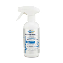 Purishield Spray de Farnam para heridas, limpieza suave y alivio rápido.