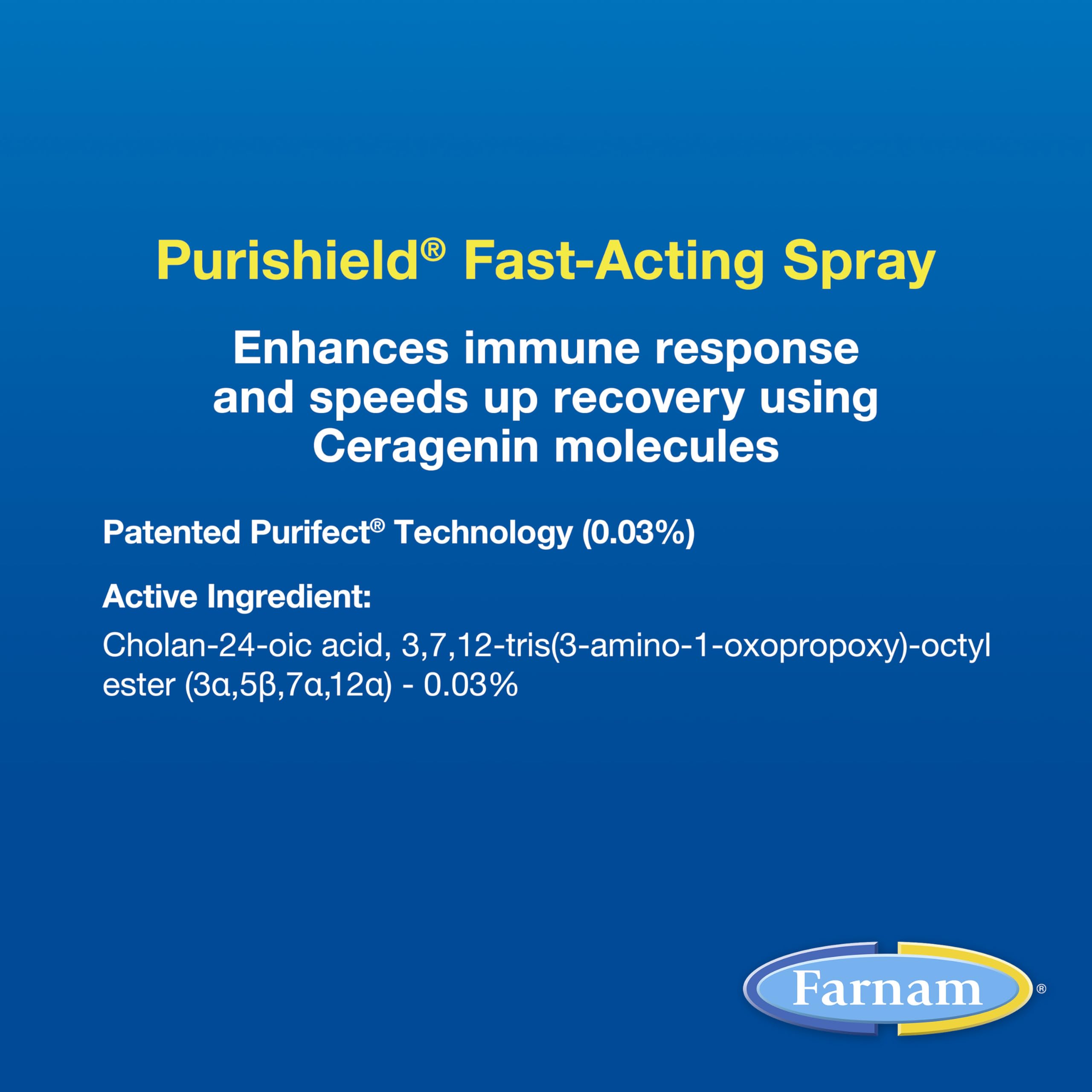 Purishield usado en caballos y ganado para recuperación de heridas.