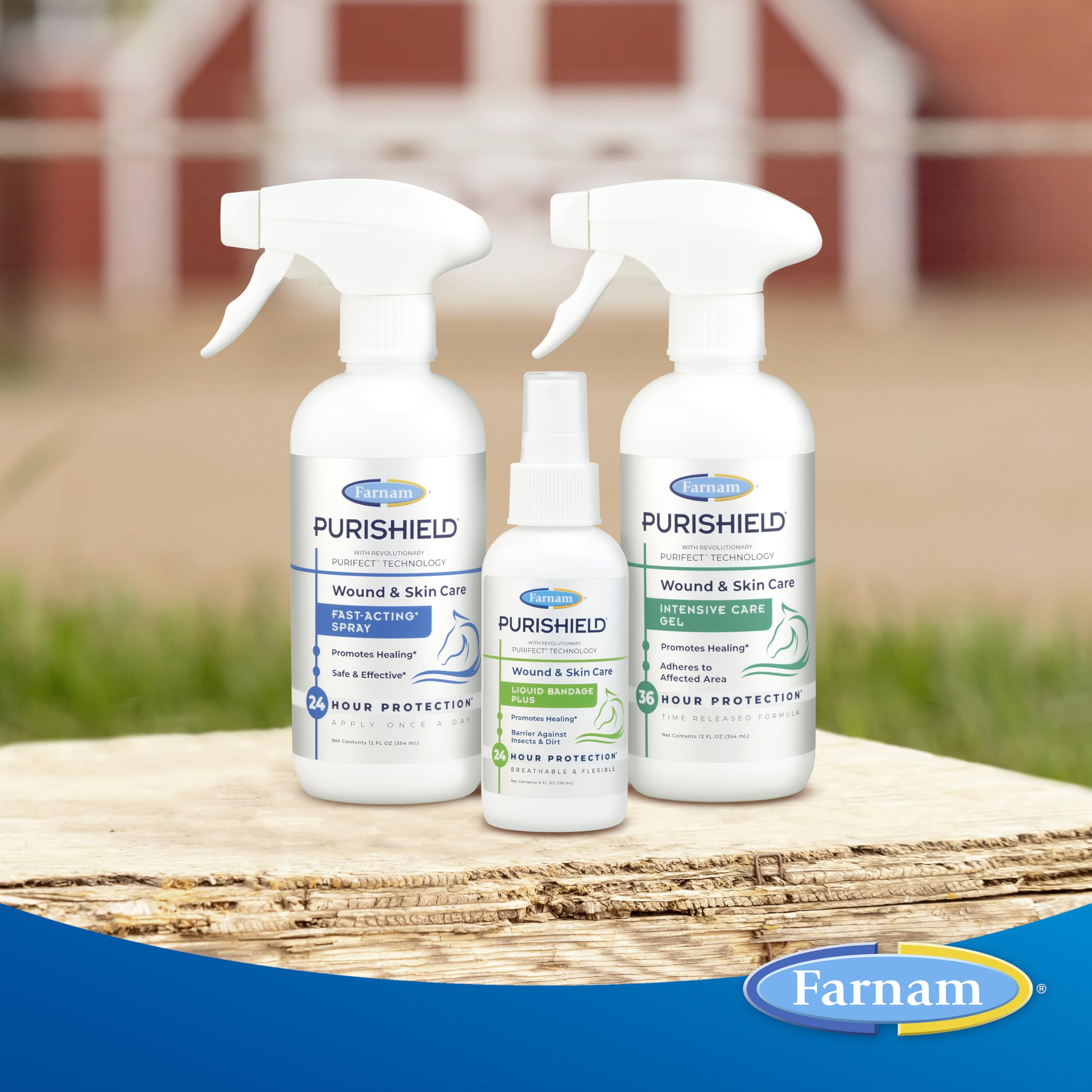 Purishield usado en perros y gatos para cortes sin irritación.