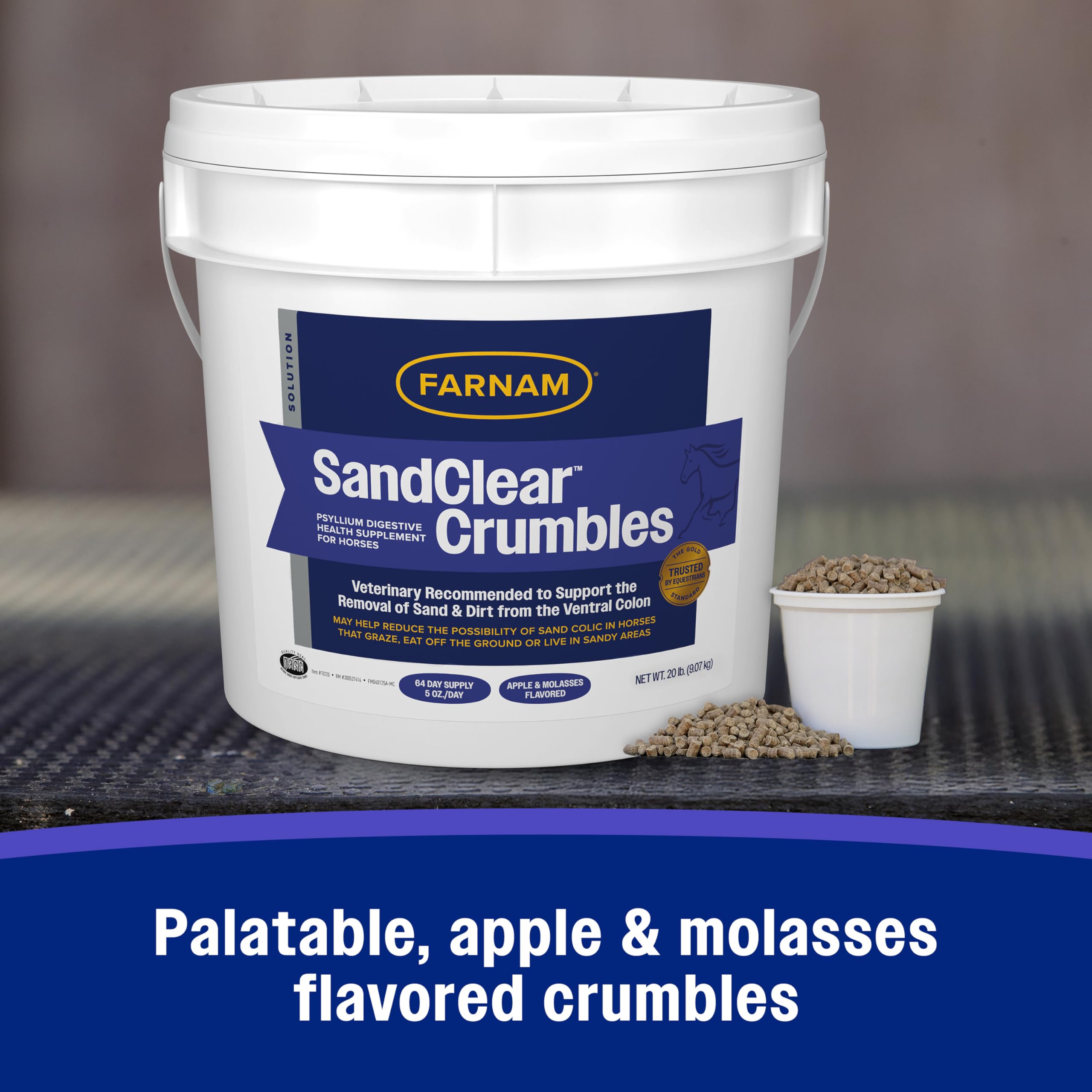 Cucharada de medidora para dosis precisa de Farnam SandClear Crumbles
