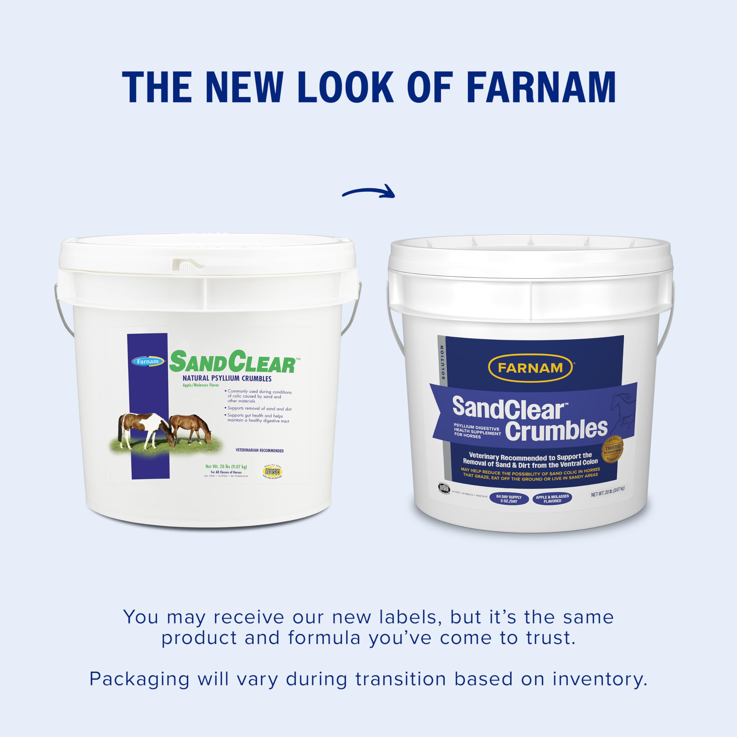 Sabor manzana de Farnam SandClear Crumbles facilita la ingesta diaria