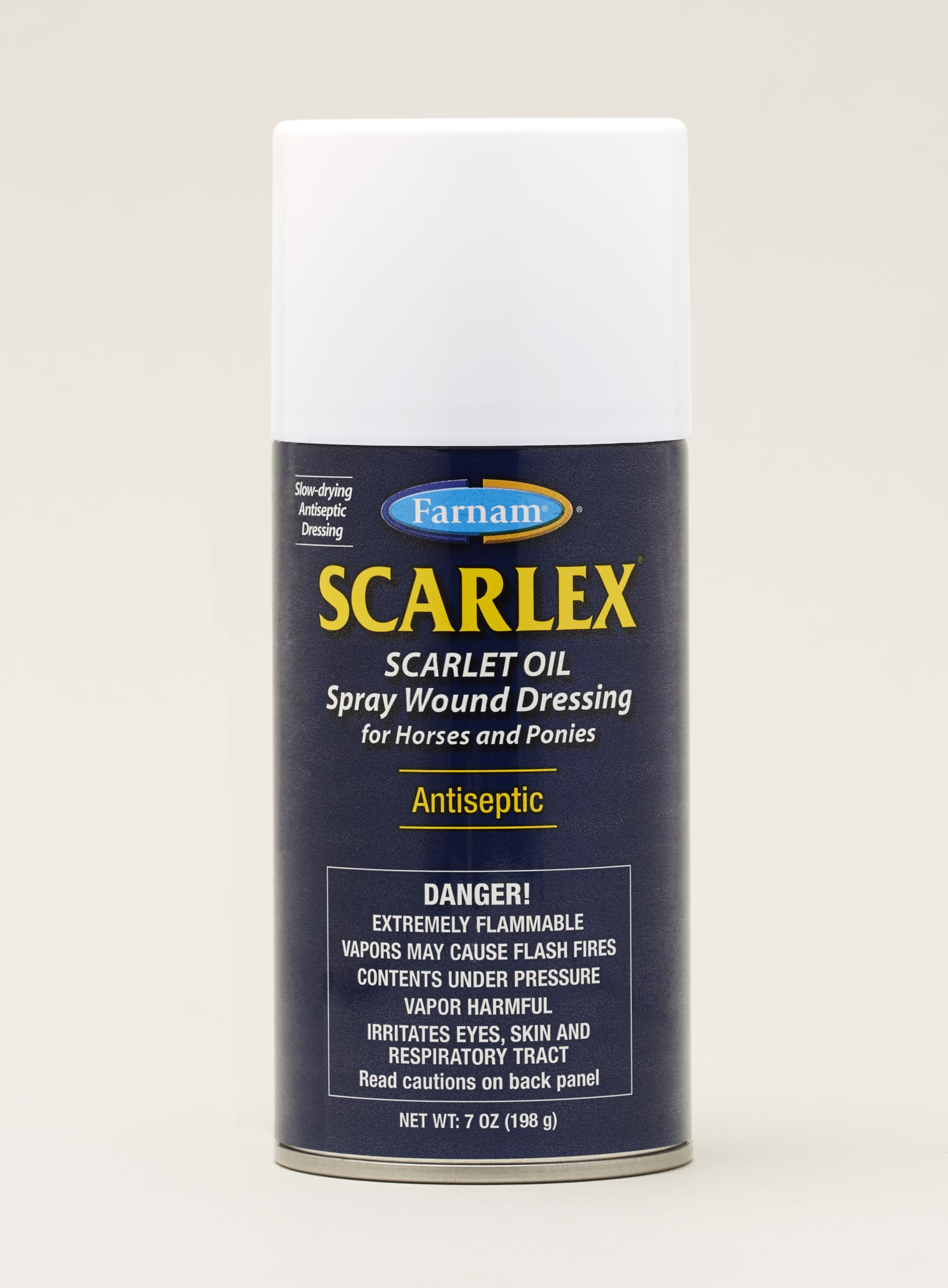 Farnam Scarlex: aceite escarlata en atomizador para heridas de caballos, alivia irritaciones y favorece la curación.