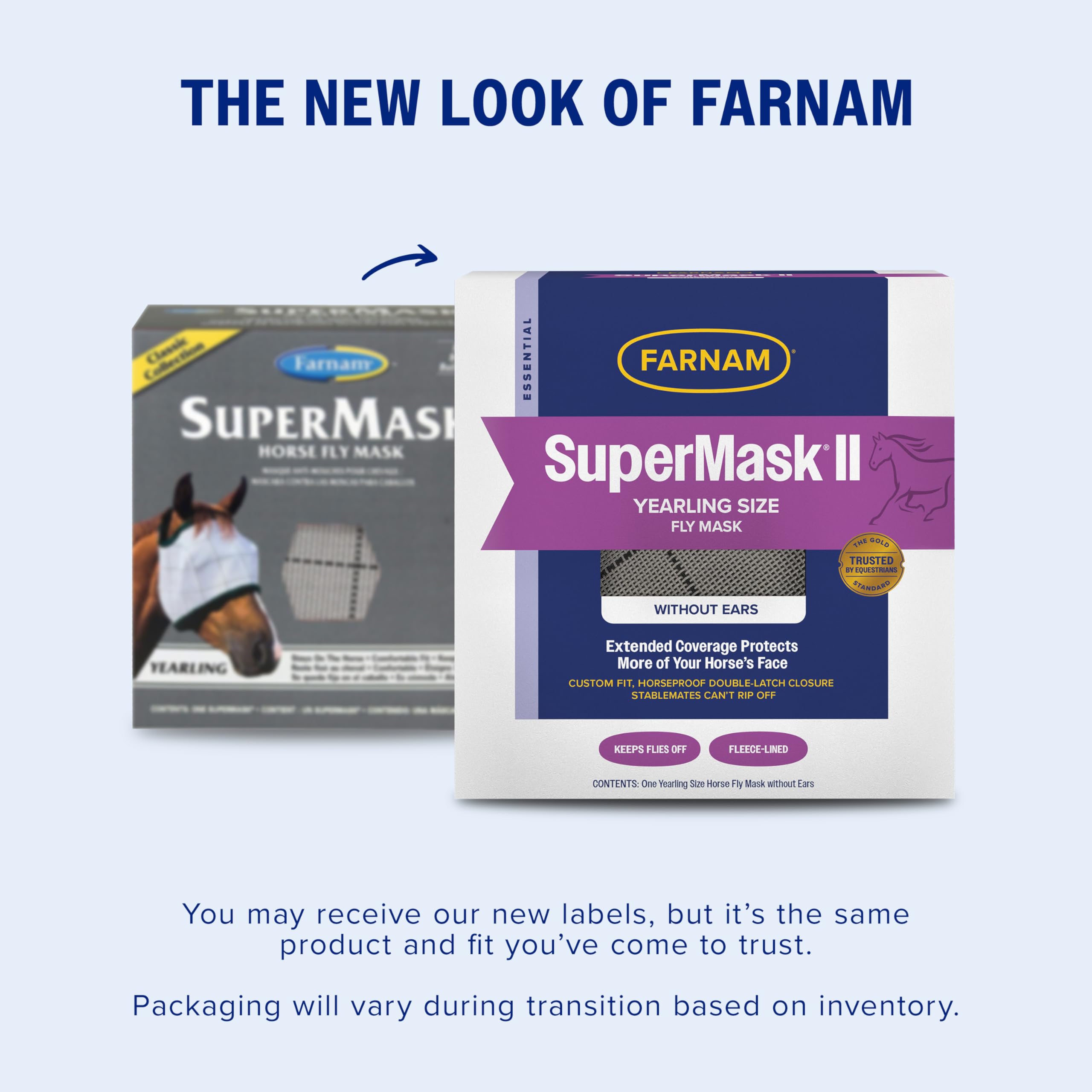 Farnam SuperMask II, cierre doble bajo la mandíbula: ajuste seguro para evitar que se la quiten.