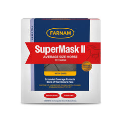 Farnam SuperMask II con cobertura amplia de cara para protección contra insectos.