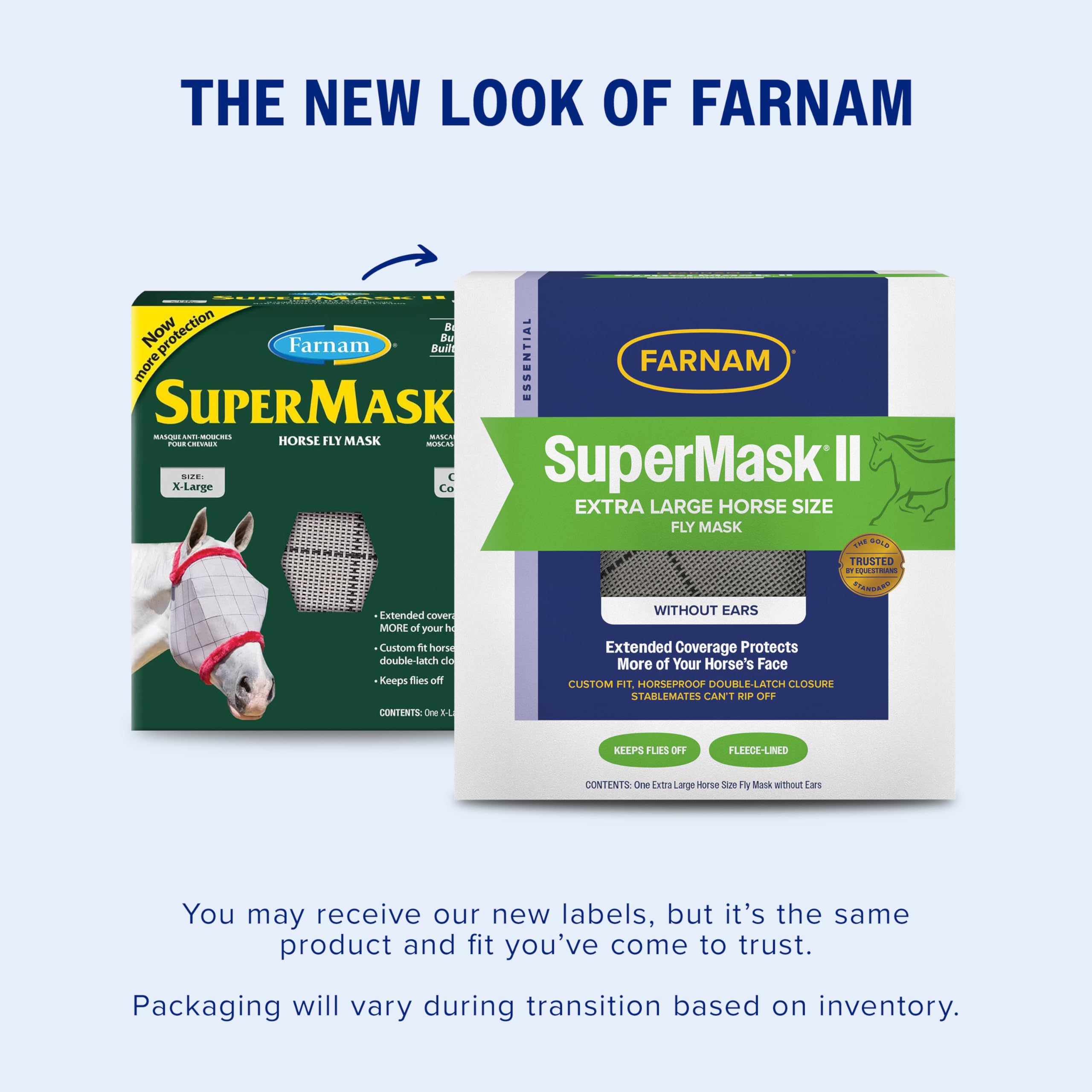 Farnam SuperMask II malla transparente para visión clara.