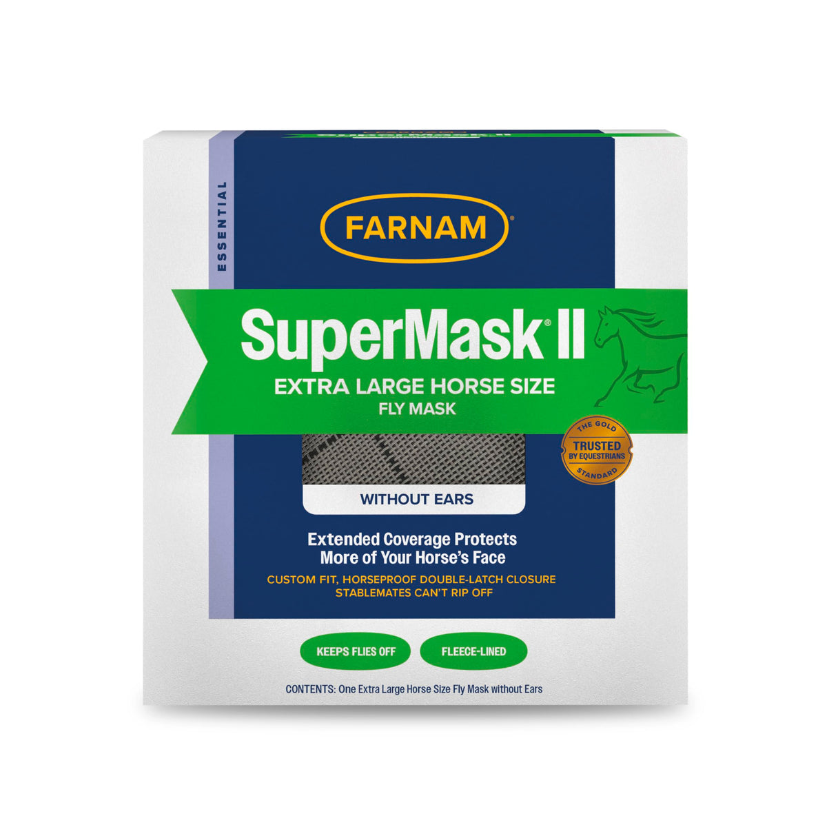 Farnam SuperMask II con cobertura extendida protege frente a insectos.