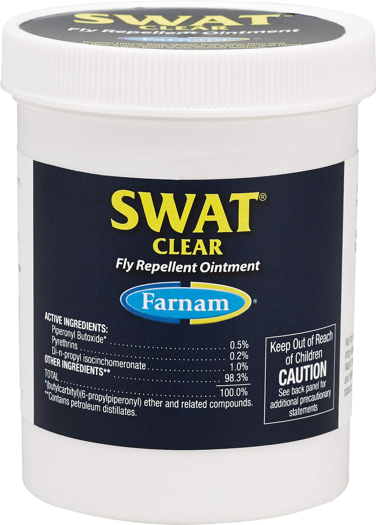 Farnam Swat Fly Ungüento en tubo, protección de heridas superficiales en orejas y rostro