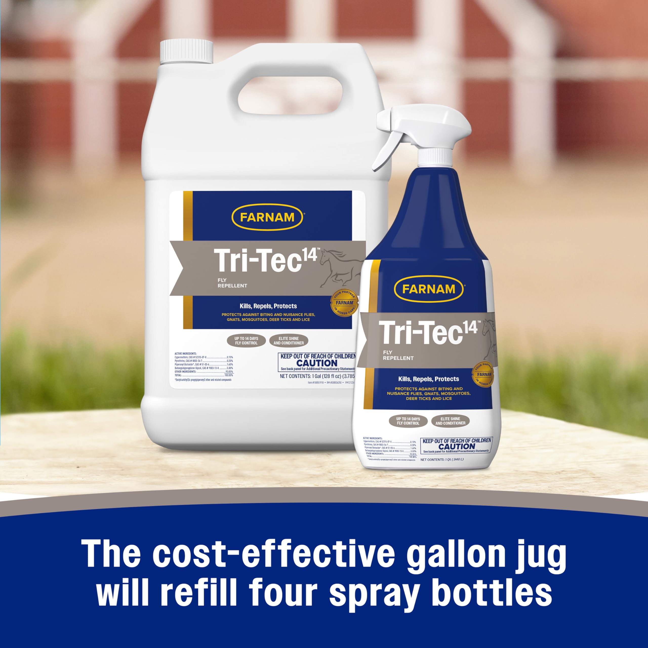 Farnam Tri-Tec 14 brillo saludable del pelaje tras rociar