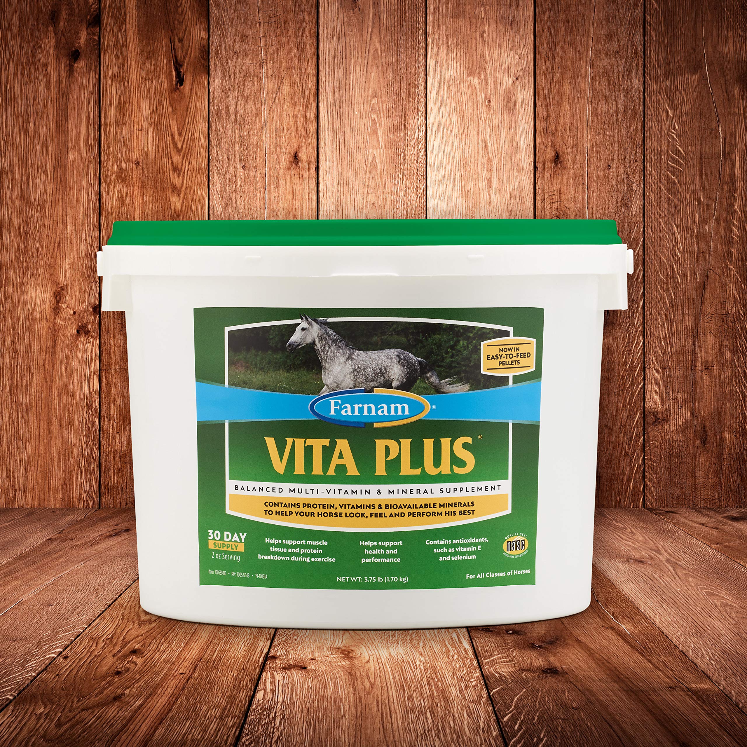 Etiqueta de Farnam Vita Plus con nutrientes para la salud general.