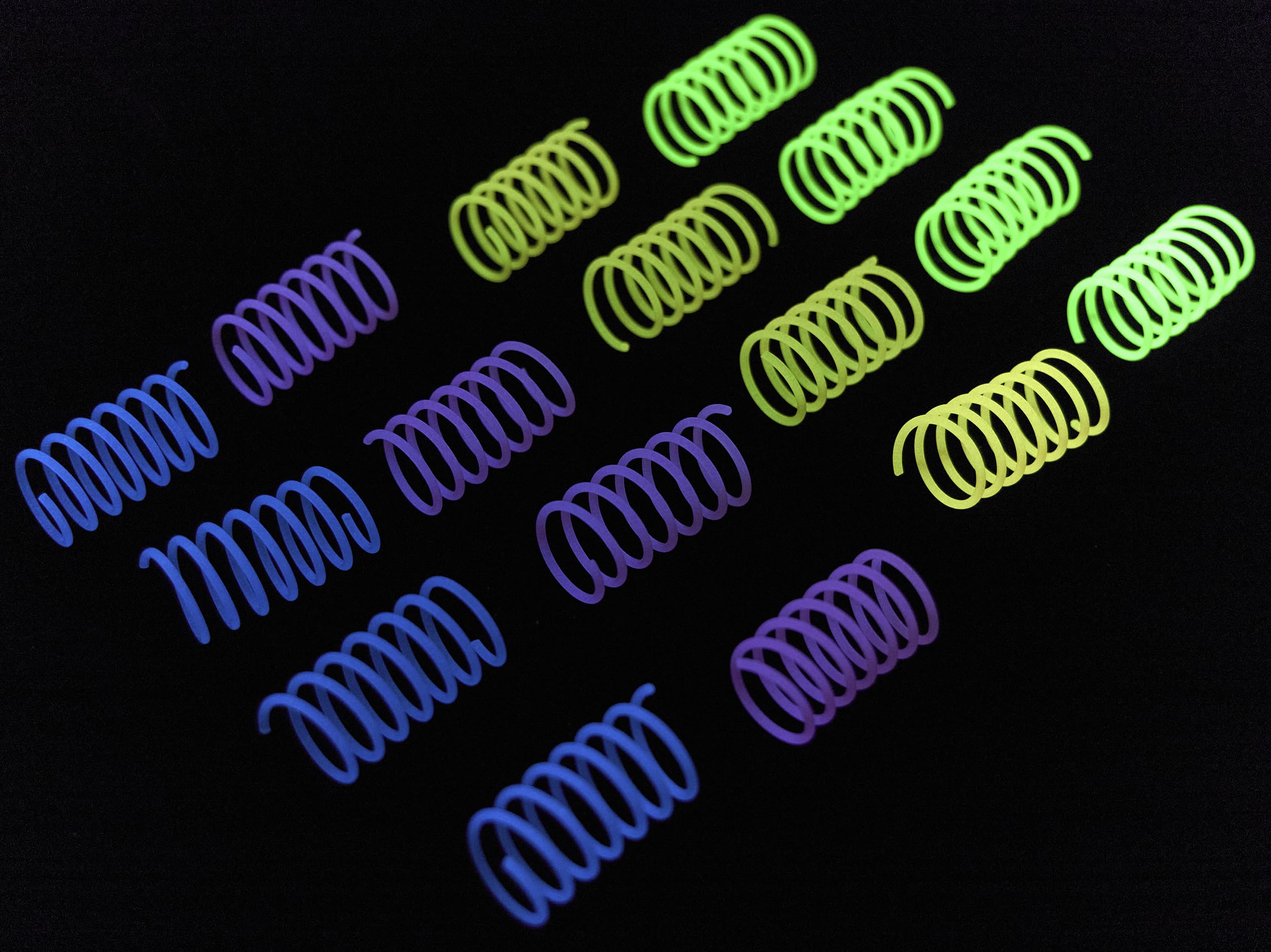 Fashion's Talk pack de 12 resortes brillantes para sala de juegos interior.