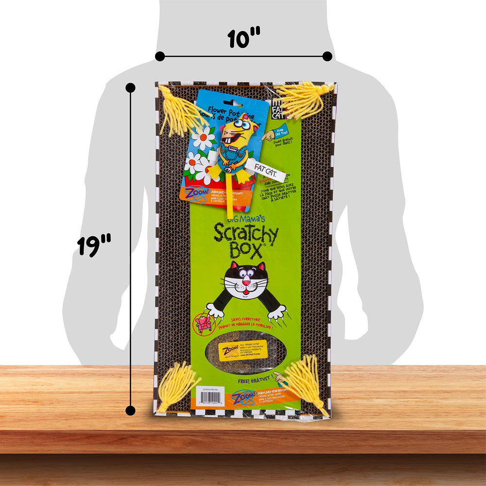 Fat Cat Big Mama's Scratch Box borlas de esquina para juego extra