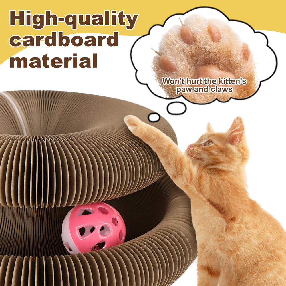 FATIRO: juego-gato con sonido de bola y campana para estímulo sensorial.