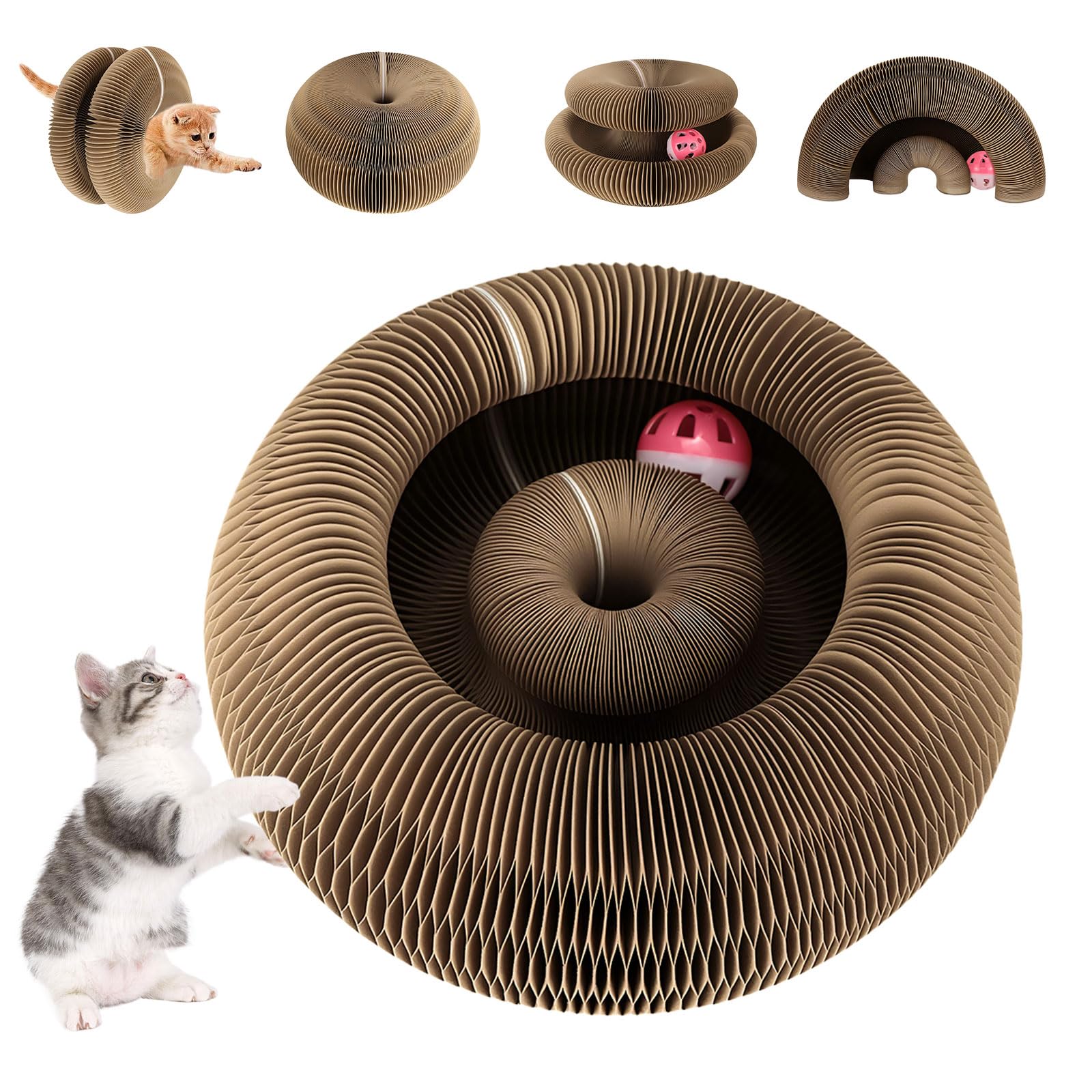 FATIRO: juguete para gatos con rizos que estimula juego y curiosidad.