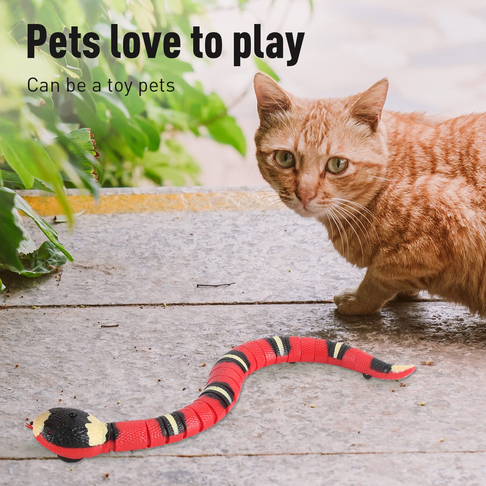 Faukait serpiente rosa, detección de obstáculos para juego seguro y dinámico.