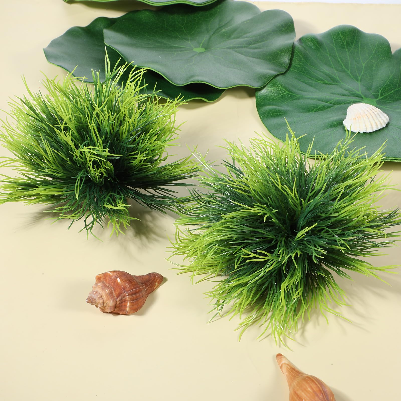 Planta para acuario FdcLixuvol verde: PVC resistente y de larga durabilidad.
