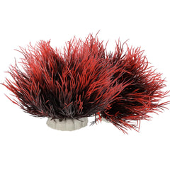 FdcLixuvol planta artificial para acuario negro-rojo, color intenso y duradero