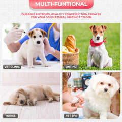 FDW jaula para perros, divisor ajustable, optimiza espacio para dos mascotas