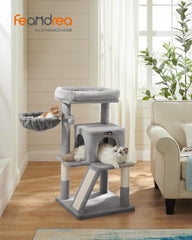 Feandrea árbol gatos rampa-doble-uso facilita rascar y subir.