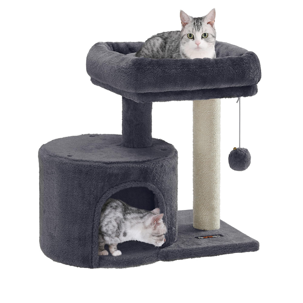 Feandrea arbol-gatos-sisal-poste: poste de sisal ideal para rascar y escalar en espacios reducidos.