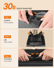 Feandrea jaula con manijas de transporte para movilidad.