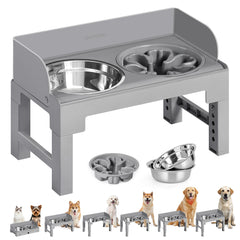 Feandrea platos para perros elevados con base estable para alimentación cómoda.