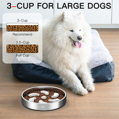 Feedoo tazón lento para perros grandes, favorece comer con calma