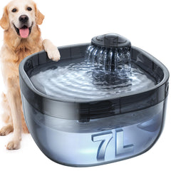 FEELNEEDY bebedero para perro grande, 7L de capacidad para agua constante.