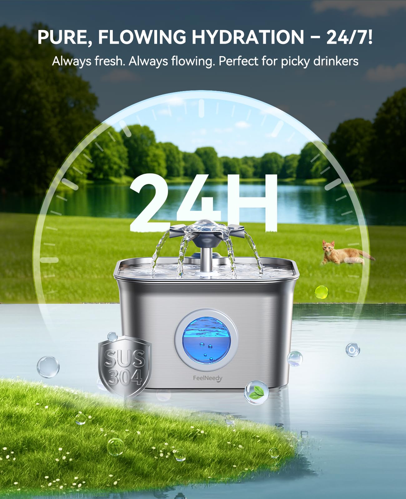 FEELNEEDY bomba silenciosa 20dB para un ambiente tranquilo