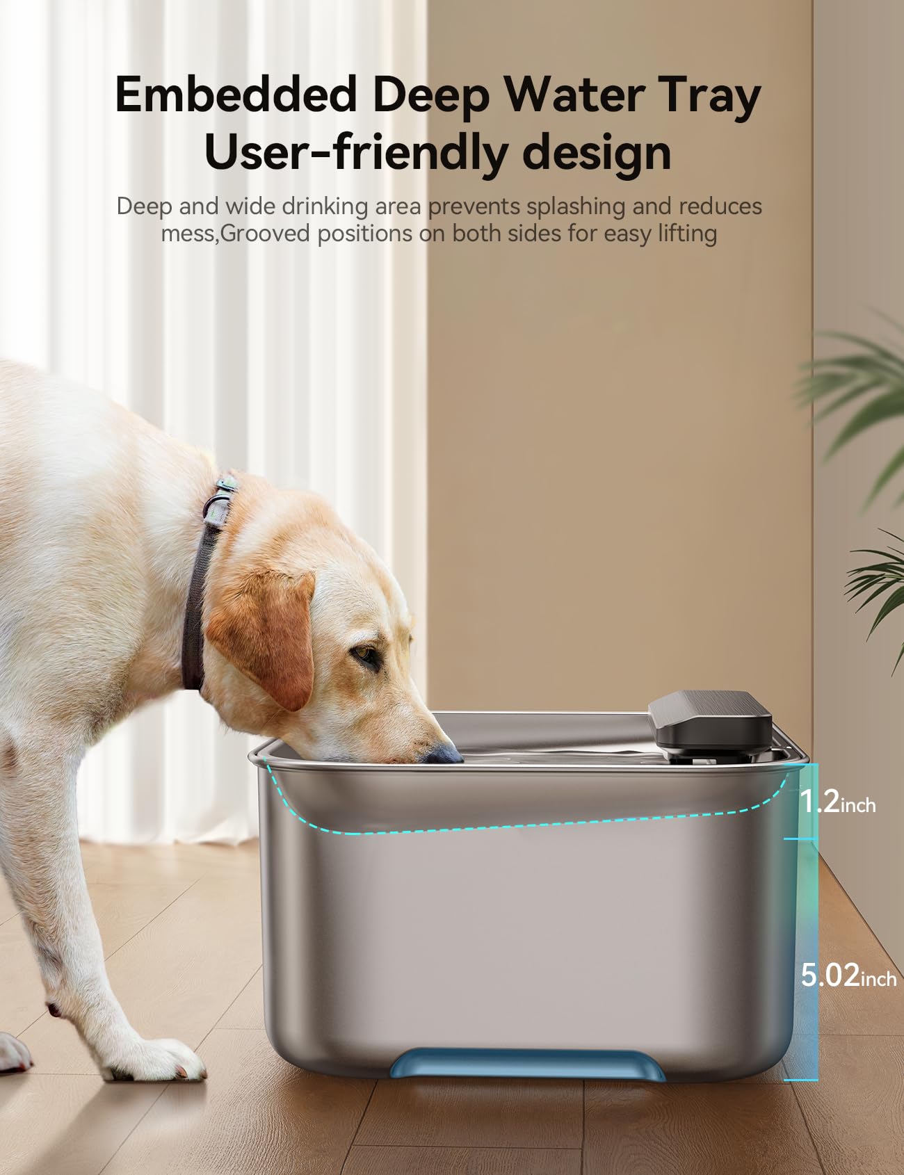 FEELNEEDY ventana-nivel-agua permite ver el consumo de un vistazo.