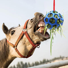 Feill bola colgante para caballos, entretenimiento seguro en el establo
