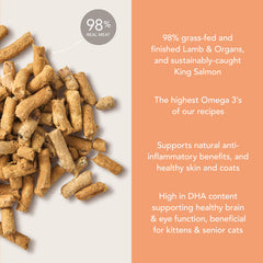 Feline Natural – Dieta 100% proteica sin granos para gatos carnívoros.