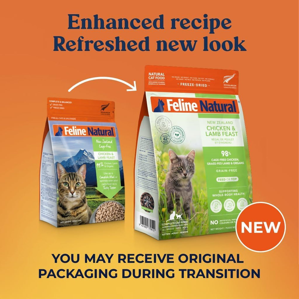 Feline Natural dieta alta proteína 98% para gatos activos.