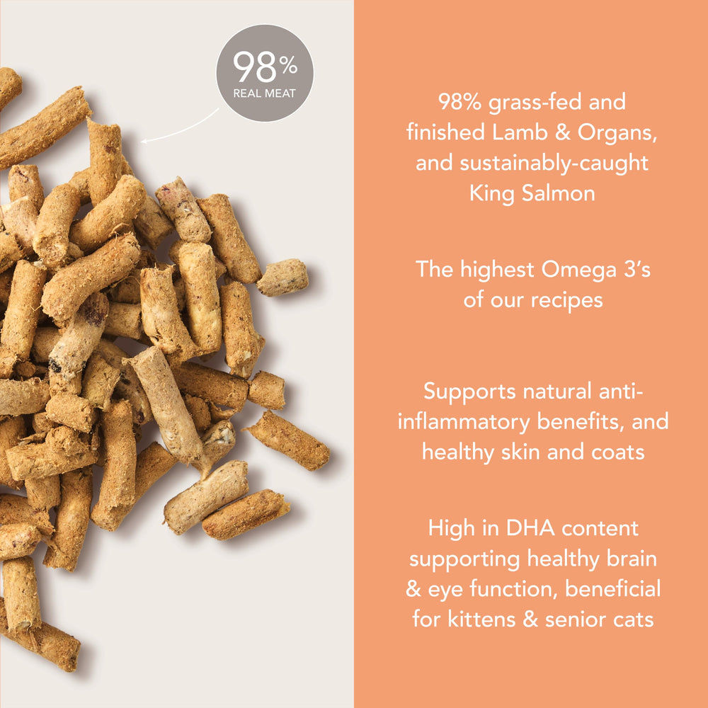 Feline Natural sin granos ni guisantes para gatos exigentes