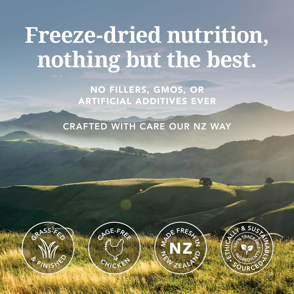 Croquetas crujientes de Feline Natural para gatos con proteína de calidad